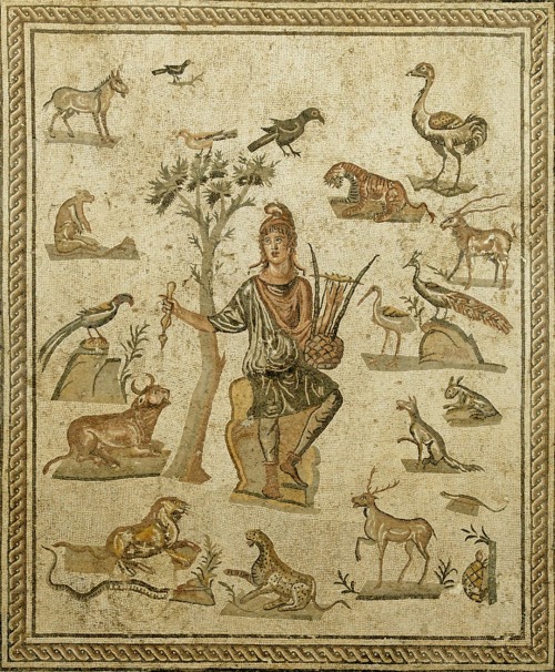 Orfeo e gli animali, 200-250 dc