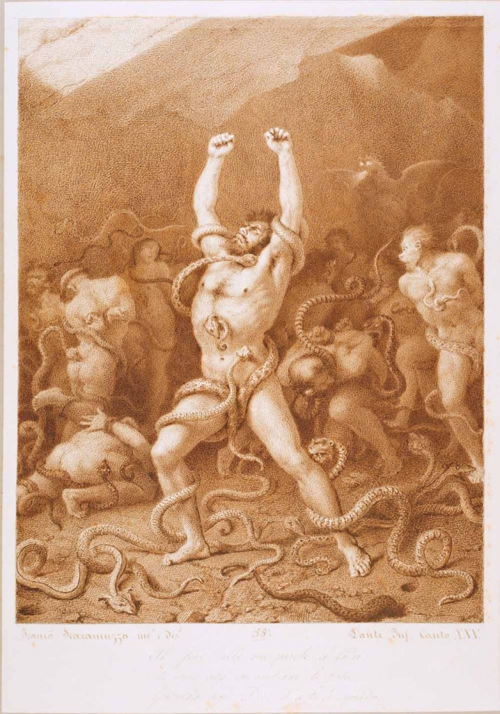 Francesco Scaramuzza, Inferno canto XXV, Vanni Fucci