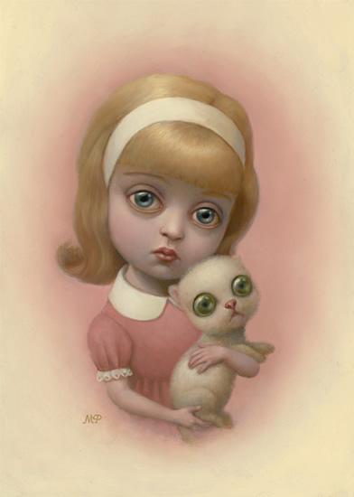 marion peck girl with a kitten