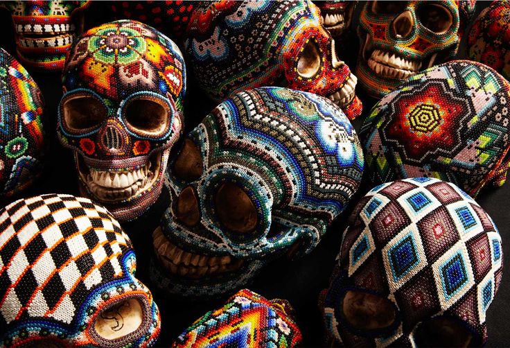 huichol skulls by our exQuisite corpse