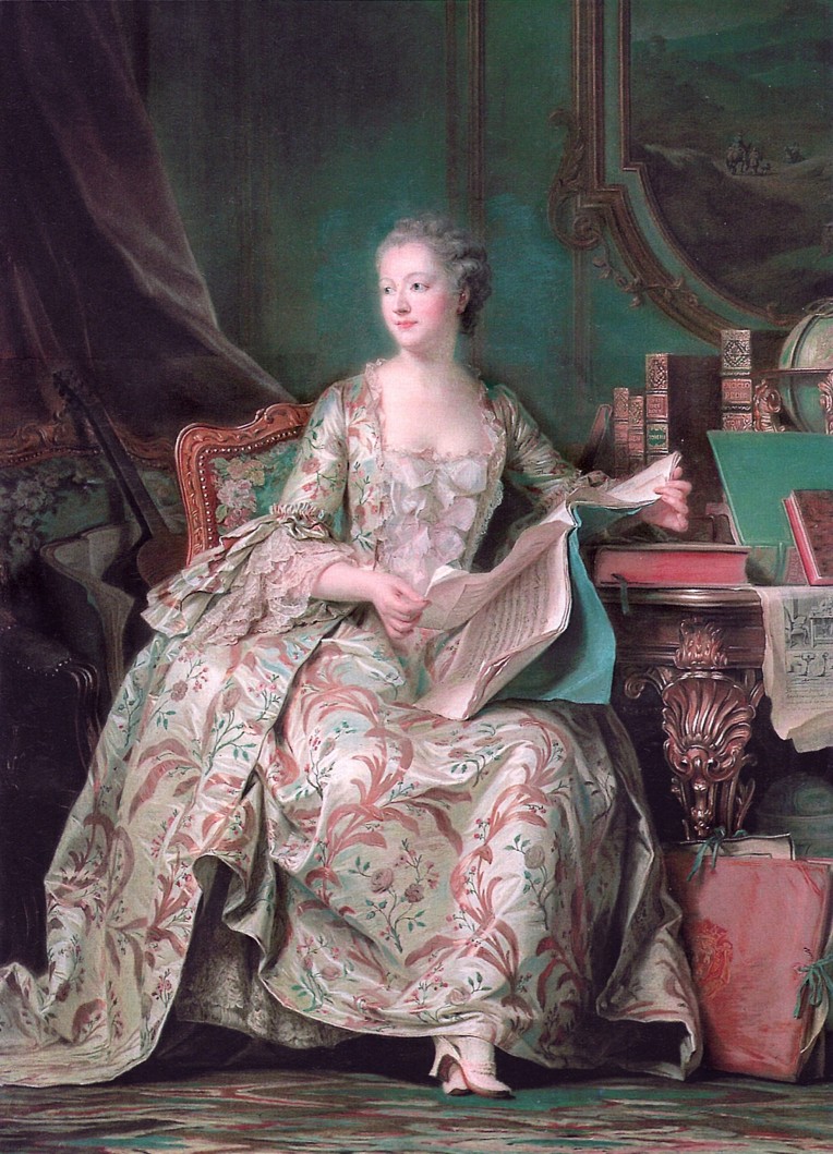 Madame de Pompadour, pastel by Maurice Quentin de La Tour, shown at the Paris Salon, 1755 (Louvre Museum)