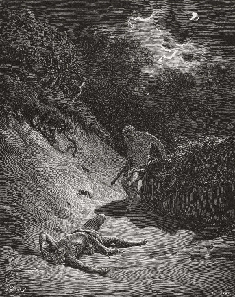 Gustave Doré, La morte di Abele, Caino