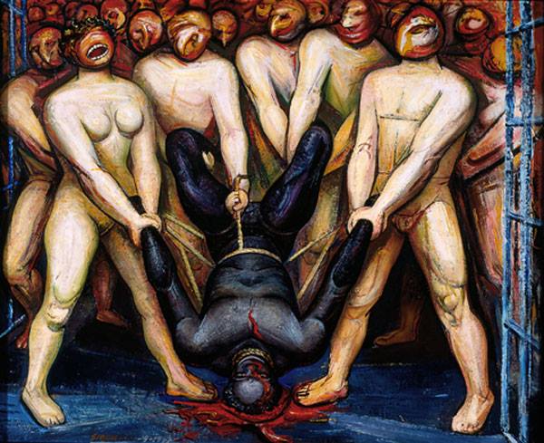 Cain in the United States, a mural by David Alfaro Siqueiros