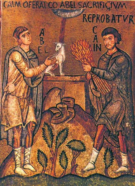Caino e Abele, Cappella Palatina, Palermo, XII secolo