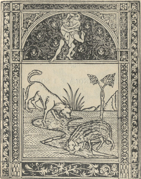 Aesopus moralizatus, in Napoli, per F. Del Tuppo, il Lupo e l'Agnello, 1485