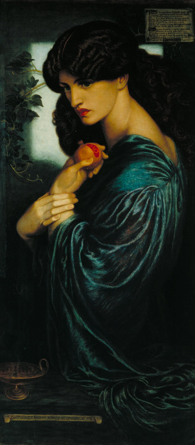 Dante Gabriel Rossetti. Proserpine, 1874