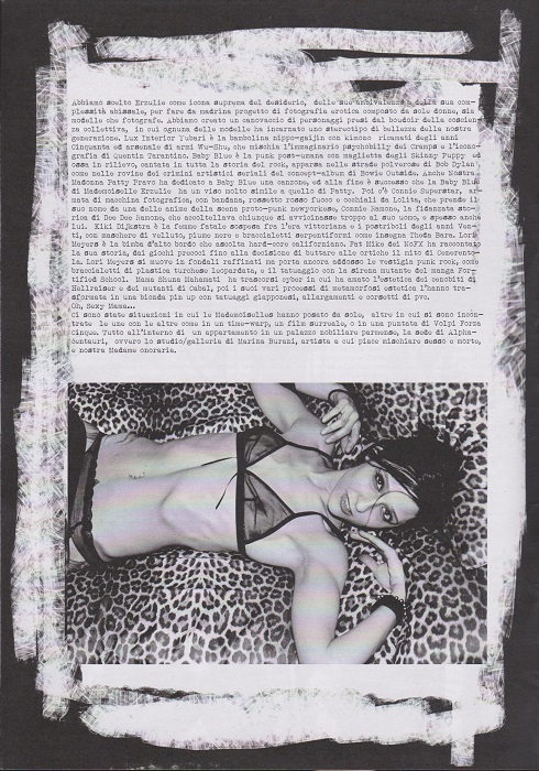 Fanzine Unkown Pleasures, numero uno, Mademoiselle Erzulie, grafiche Valentina Mangieri, direz. art. LST, 4