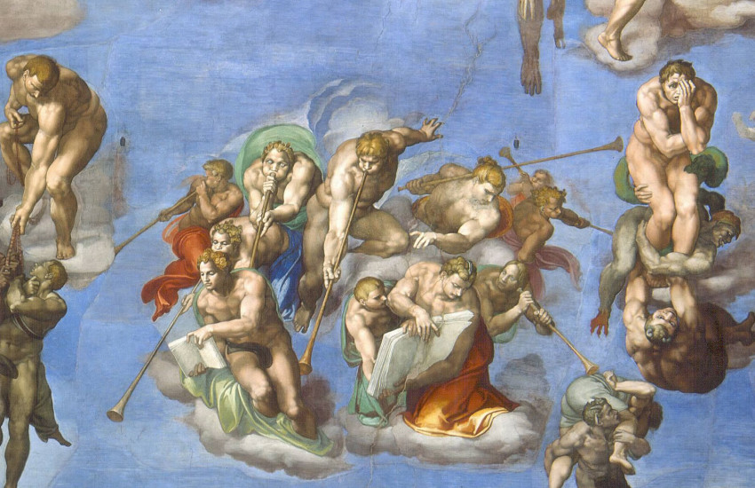 Michelangelo, giudizio-universale-seconda-fascia, 1536-1541