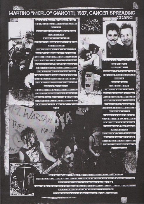 Fanzine Unknown Pleasures numero uno, Tu Quoque Punk - Merlo, grafiche Valentina Mangieri, direz.artistica LST.