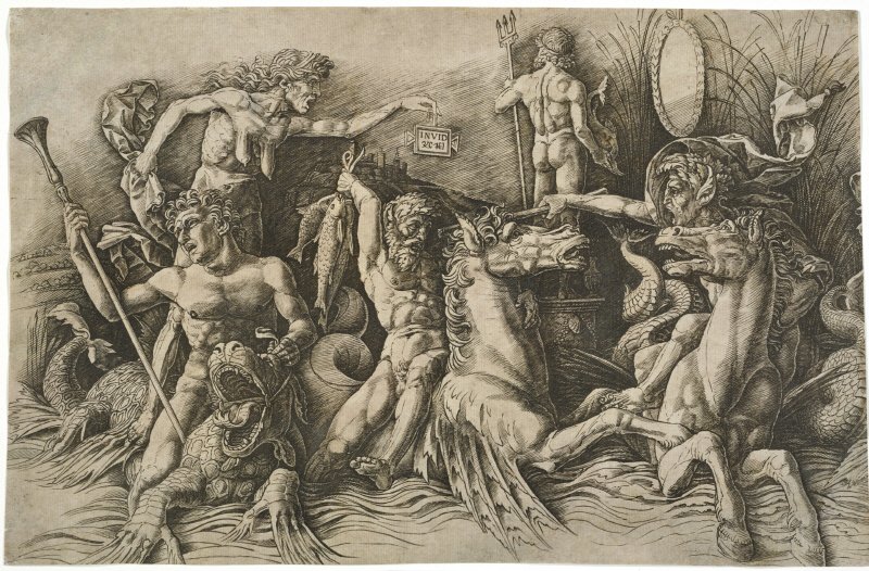 Andrea Mantegna, Battaglia fra dei marini, 1470