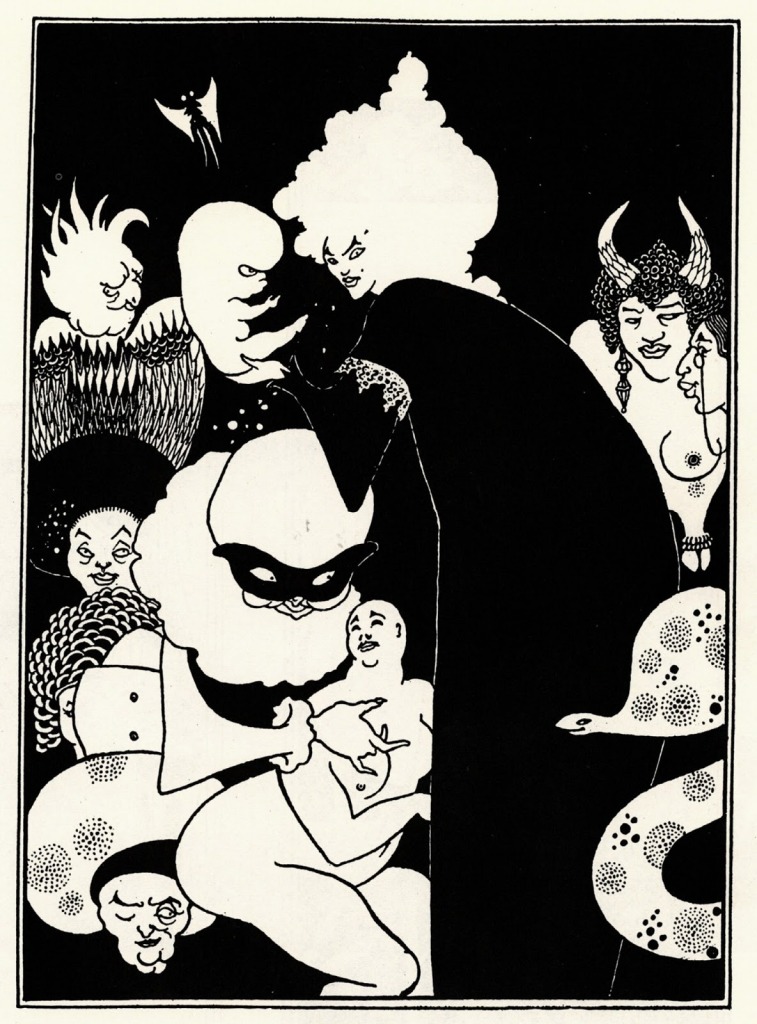 Aubrey Beardsley - Illustration for Lucian's 'True History' (1894)