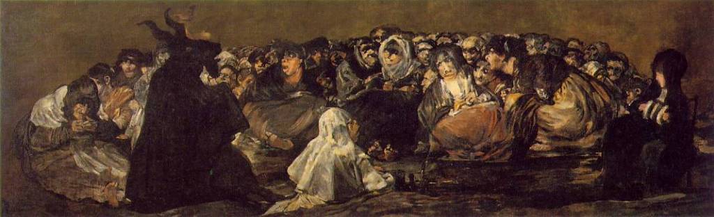 goya, il sabba delle streghe, 1818