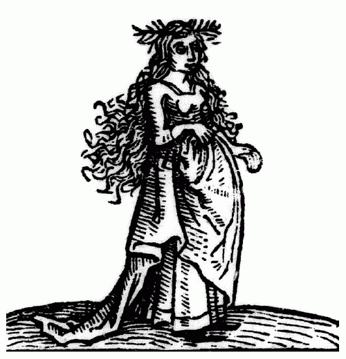 Bonatti-Virgo, 1491  classical representation of Virgo as a young woman