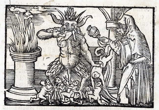 Devil, 14th century woodcut