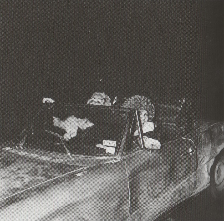 Peter Hujar, Two Queens in a car, Halloween, 1977