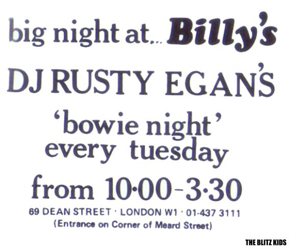 billy flyer via the Blitz Kidz