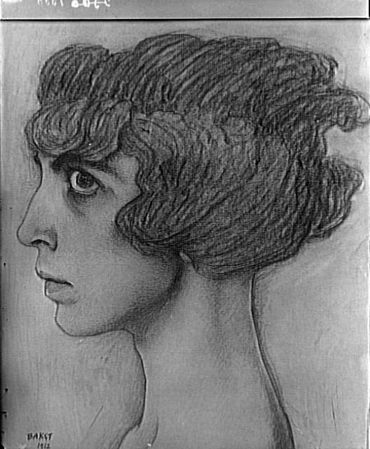Leon Bakst, portrait-of-the-marchesa-casati-1912