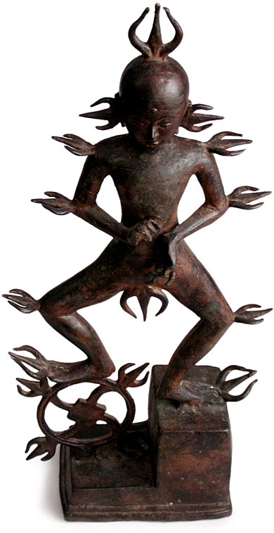 Rudra Shiva, dancing god of fire, India
