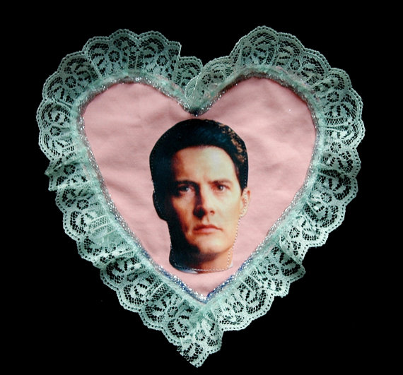 agent dale cooper frilly heart patch pastel pink via etsy giveyourselfapresent shop