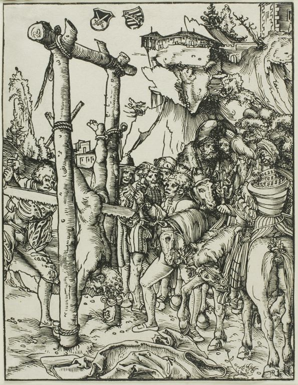 Lucas Cranach the Elder il martirio di san simone, 1512
