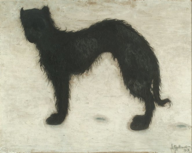 Léon Spilliaert, dog on snow, 1913