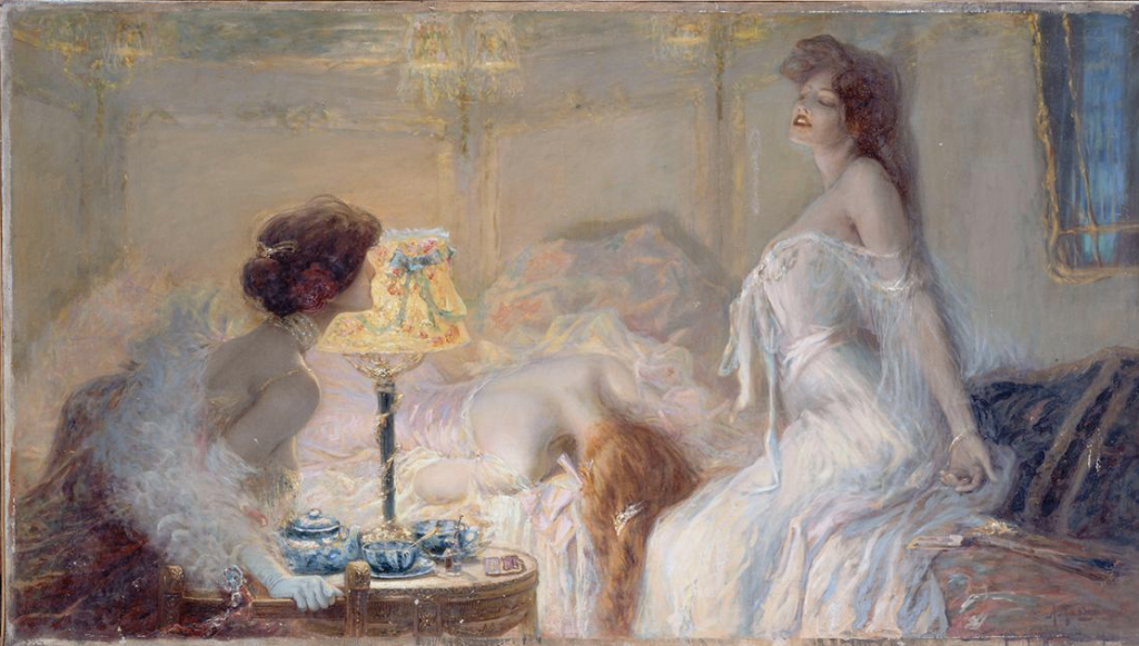 Albert Matignon, Morphine (1905), Château-musée de Nemours, France, oil on canvas, 105 x 145cm.