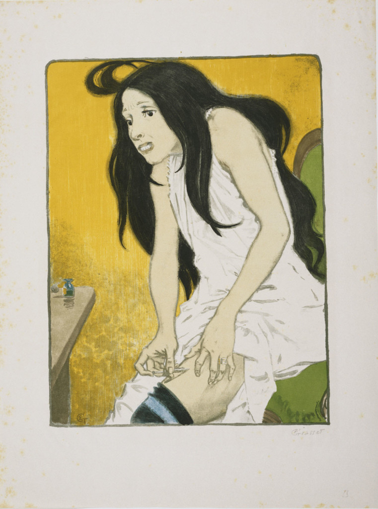 Eugène Grasset, Morphinomane (1897), Philadelphia Museum of Art, color lithograph, image 41.3 x 31.3cm.
