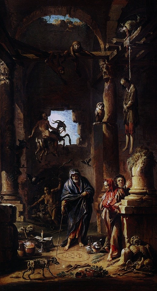 Scene of Magic (c.1741) by Andrea Locatelli