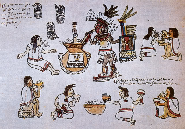 pulque ceremonia azteca codice