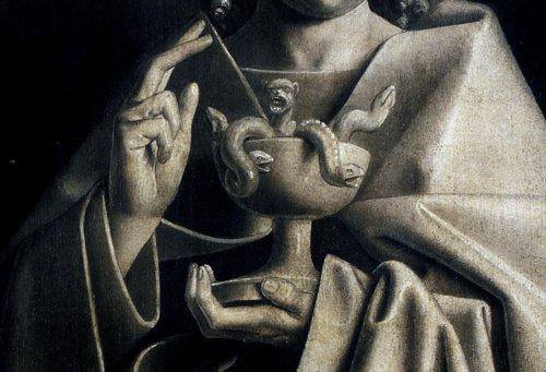 Jan van Eyck - John the Evangelist (detail) (1432)