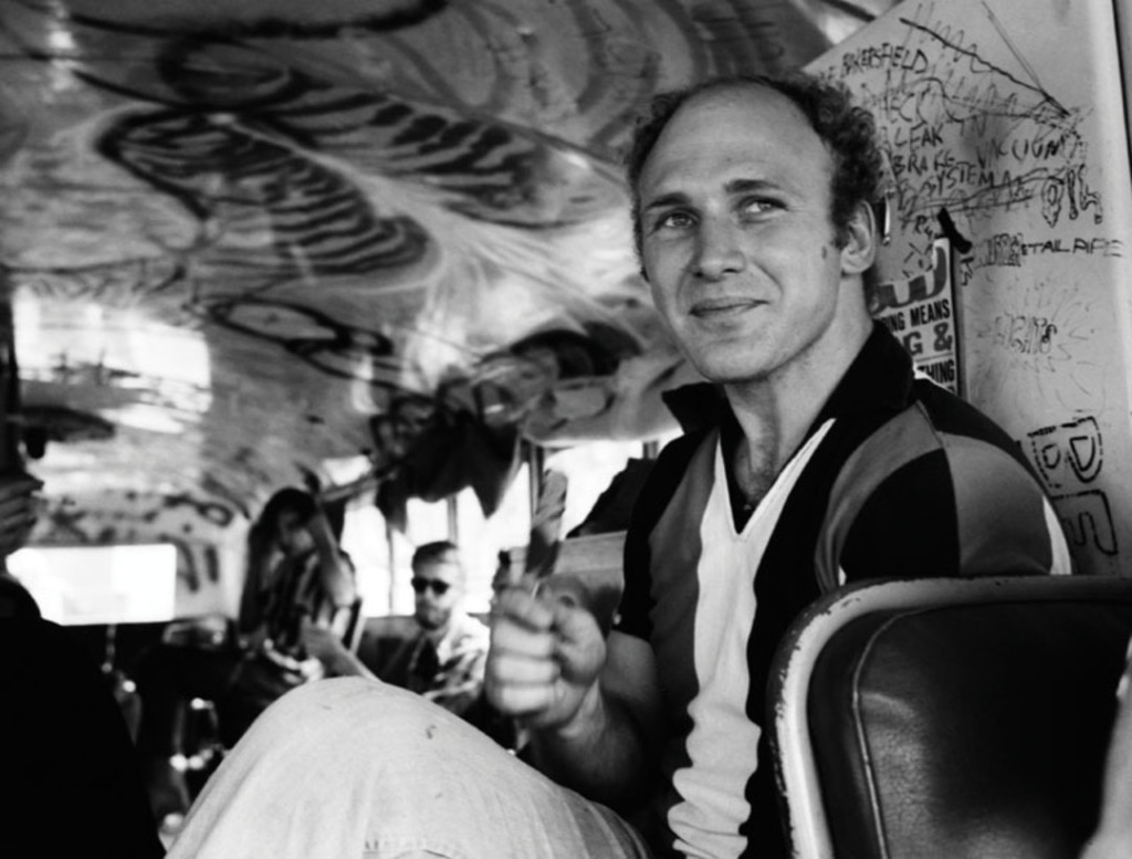 Kesey, pictured aboard Further in 1964