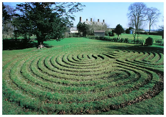 ancient-troy-maze, via troy farm bed and breakfast