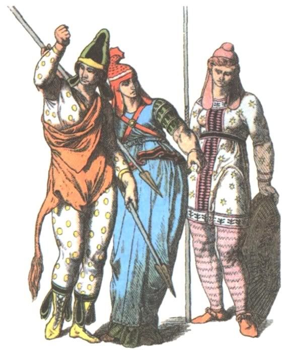 19th Century depiction of Scythian female warriors