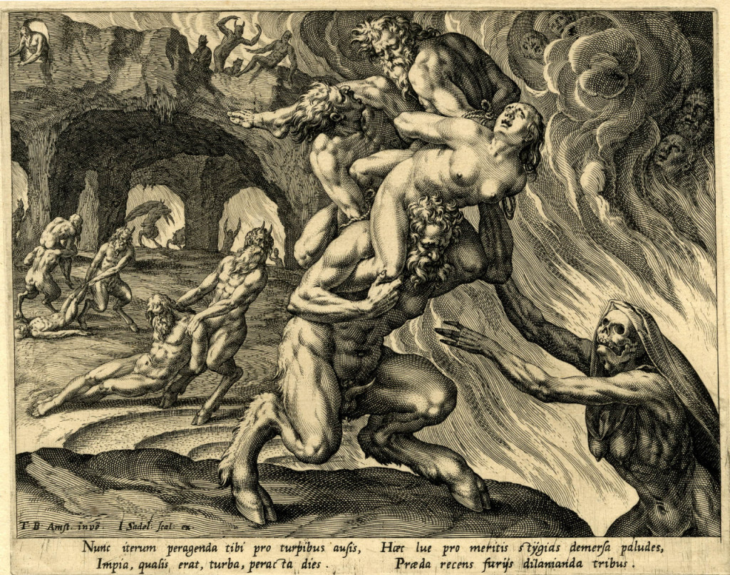 The Four Last Things (1575-1600) by Jan Sadeler, after Dirck Barendsz