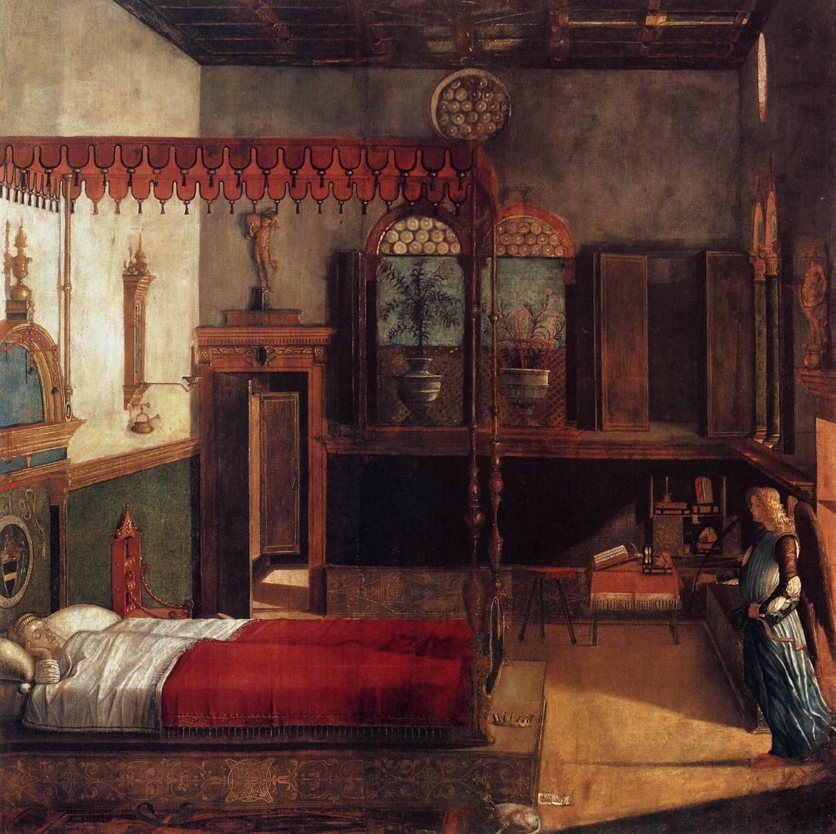Vittore Carpaccio - The Dream of St. Ursula. 1495-1500