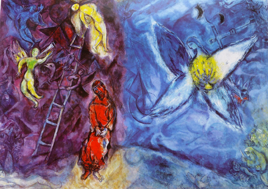marc chagall il sogno di giacobbe