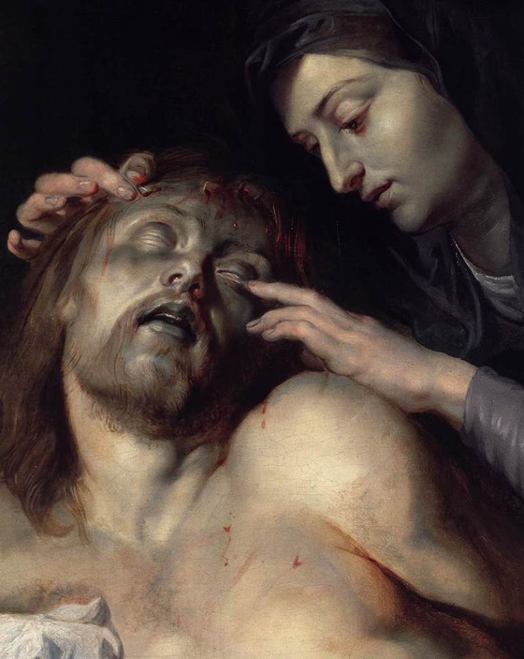 Peter Paul Rubens - Lamentation over the Dead Christ (detail, 1613-14)