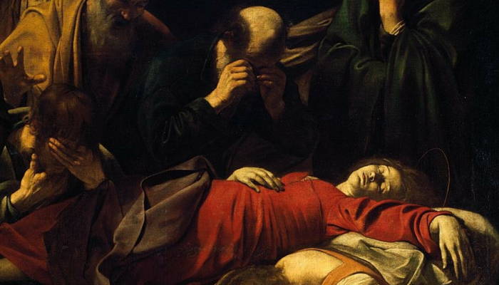 Caravaggio morte vergine dett