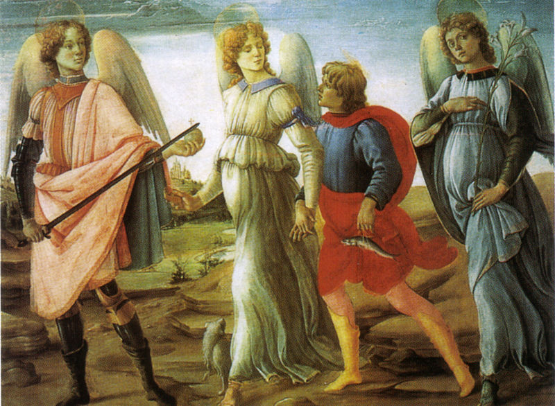 Filippino_lippi,_tobiolo_e_i_tre_arcangeli,_1485,_torino,_galleria_sabauda