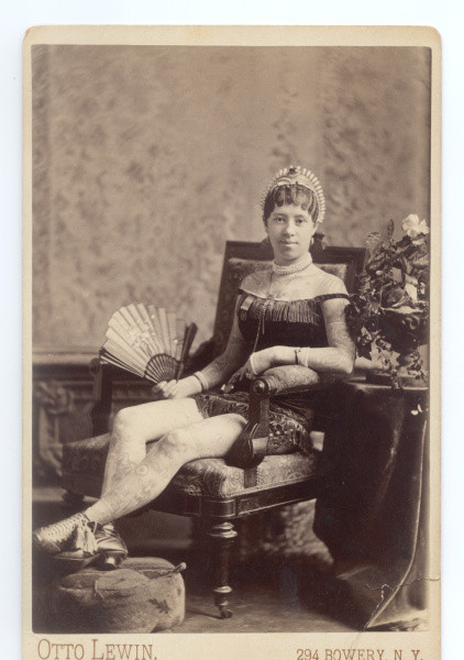 Irene Woodward 1 prime donne tatuate XIX secolo